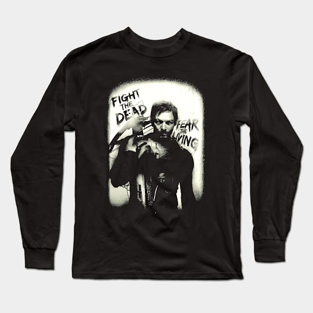 Daryl Dixon Fight The Dead Long Sleeve T-Shirt by TheBalestvictus